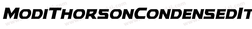 ModiThorsonCondensedItalic字体转换