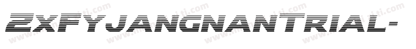 ZxFyjangnanTrial字体转换