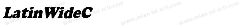 LatinWideCndObl字体转换