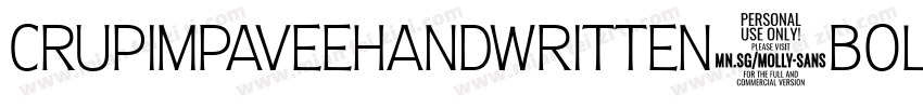 Crupimpaveehandwritten2bold-8z9g字体转换