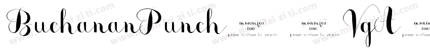 BuchananPunch-7VgA字体转换