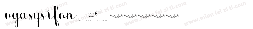 vgasysrfon字体转换