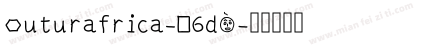 Futurafrica-D6dE字体转换