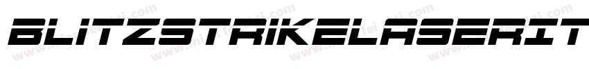 BlitzstrikeLaserItalic-d40K字体转换