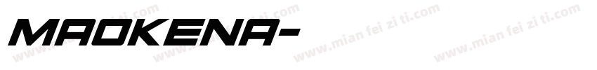 MaokenA字体转换