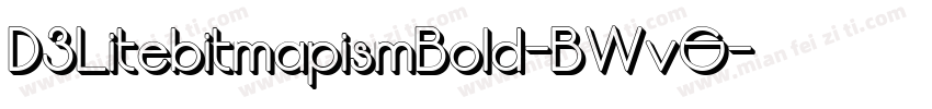 D3LitebitmapismBold-BWvG字体转换