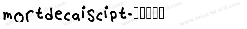 mortdecaiscipt字体转换