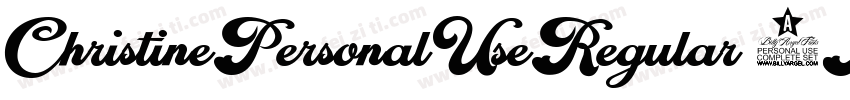 ChristinePersonalUseRegular-8MaBM字体转换