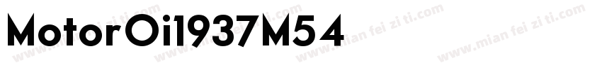 MotorOi1937M54字体转换