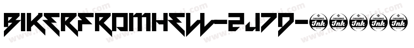 Bikerfromhell-2j7d字体转换