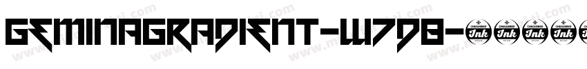 GeminaGradient-w7D8字体转换