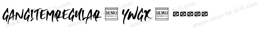 GangitemRegular-ywGX字体转换