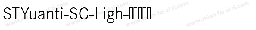 STYuanti-SC-Ligh字体转换