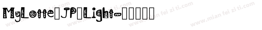 MyLotte_JP_Light字体转换