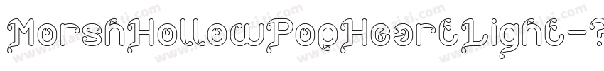 MorshHollowPopHeartLight字体转换