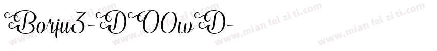 Borju3-DO0wD字体转换