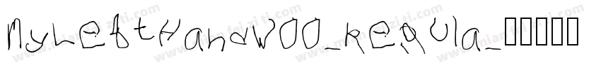 MyLeftHandW00-Regula字体转换