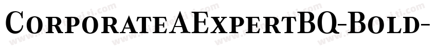 CorporateAExpertBQ-Bold字体转换
