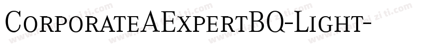 CorporateAExpertBQ-Light字体转换