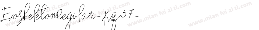 ExoskeletonRegular-Kq57字体转换