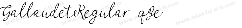 GallaudetRegular-qZe1字体转换