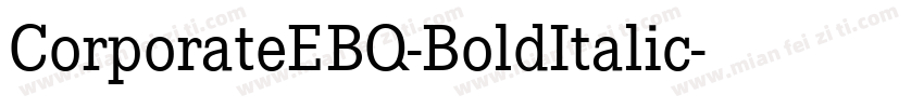 CorporateEBQ-BoldItalic字体转换