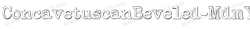 ConcavetuscanBeveled-MdmY字体转换