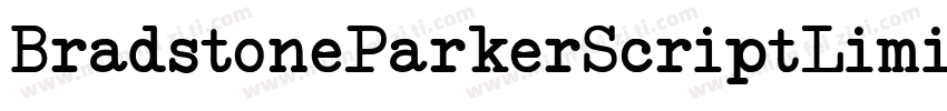 BradstoneParkerScriptLimitedFreeVersion-EEY4字体转换