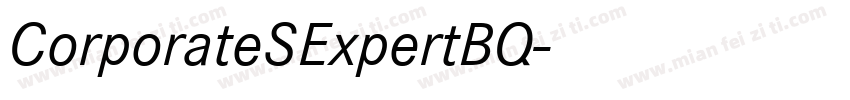 CorporateSExpertBQ字体转换