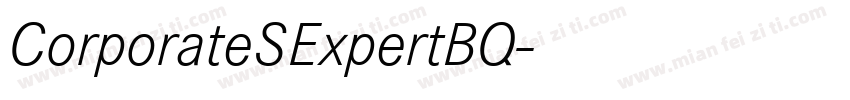 CorporateSExpertBQ字体转换