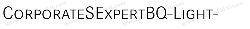 CorporateSExpertBQ-Light字体转换