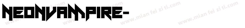 NeonVampire字体转换