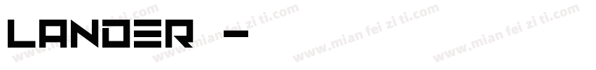 Lander字体字体转换
