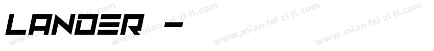 Lander字体字体转换