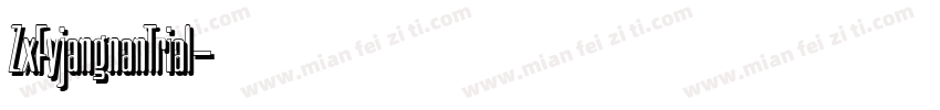 ZxFyjangnanTrial字体转换