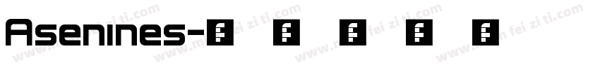 Asenines字体转换