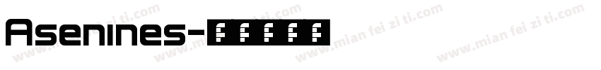 Asenines字体转换