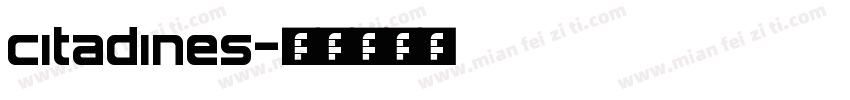citadines字体转换