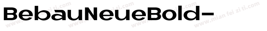 BebauNeueBold字体转换