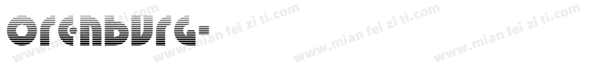 Orenburg字体转换