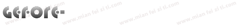 gefore字体转换