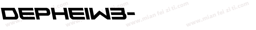 depheiw3字体转换