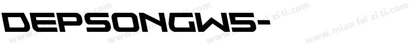 depsongw5字体转换