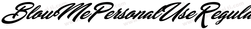 BlowMePersonalUseRegular-g105字体转换