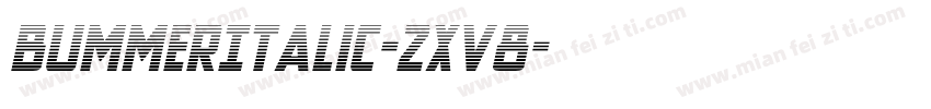 BummerItalic-2xV8字体转换