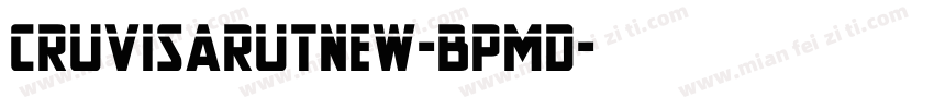 CruVisarutNew-BpMd字体转换