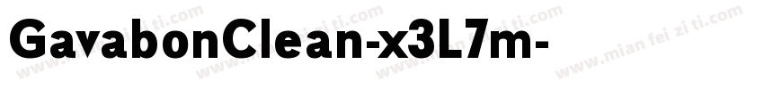GavabonClean-x3L7m字体转换