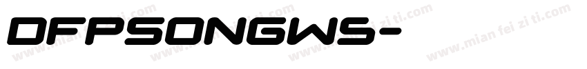 dfpsongw5字体转换