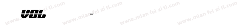 方正VDL角锐黑家族字体转换