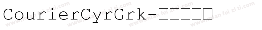 CourierCyrGrk字体转换